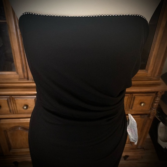 Sparkle trim, Boned Bodice, Strapless Gown SZ 4, NWT - Picture 9 of 16